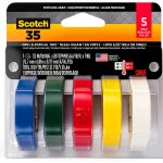 Scotch Vinyl Electrical Tape Multi Color 1 Pack-0