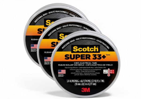 3M Electrical Tape Black PVC Weather Resistant Insulation-0
