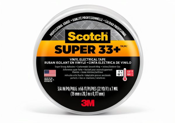 3M Electrical Tape Black PVC Weather Resistant Insulation-1