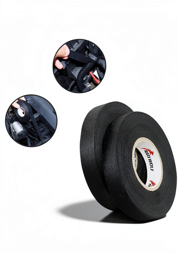 RED WOLF Electrical Tape Black Strong Waterproof Wire-6
