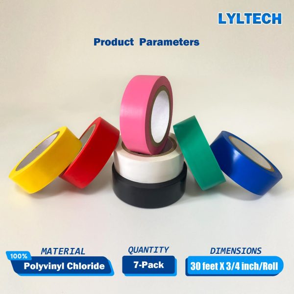 LYLTECH Electrical Tape 7 Colors Flexible Adhesive Art-1