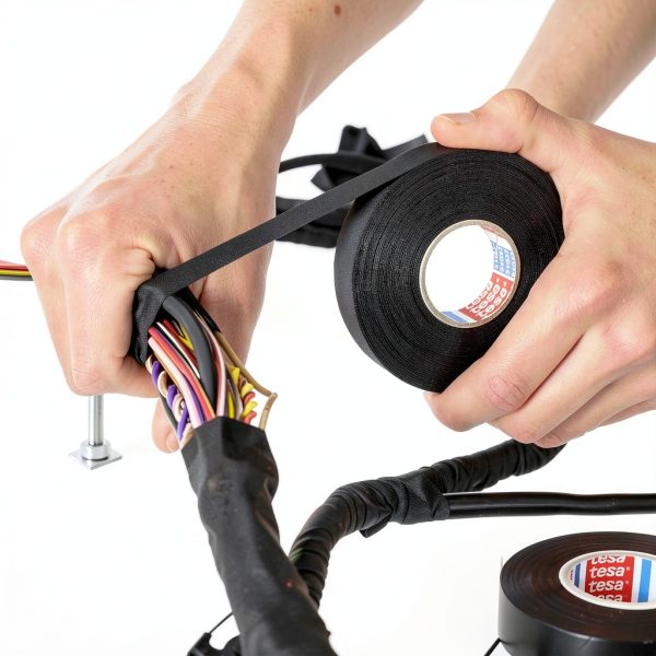 tesa 51036 PET Cloth Tape Automotive Wire Protection Durable-1