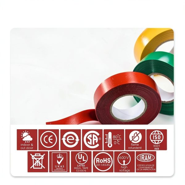 D-NYX Electrical Tape 6 Color Set Strong Adhesion Heat-2