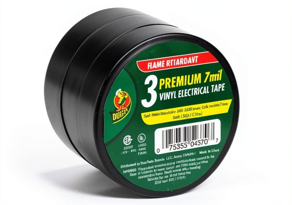 Duck Electrical Tape Black Vinyl Weather Resistant 3 Pack-0