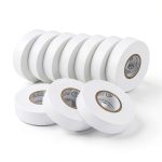Lichamp White Vinyl Electrical Tape 10 Rolls Industrial-0