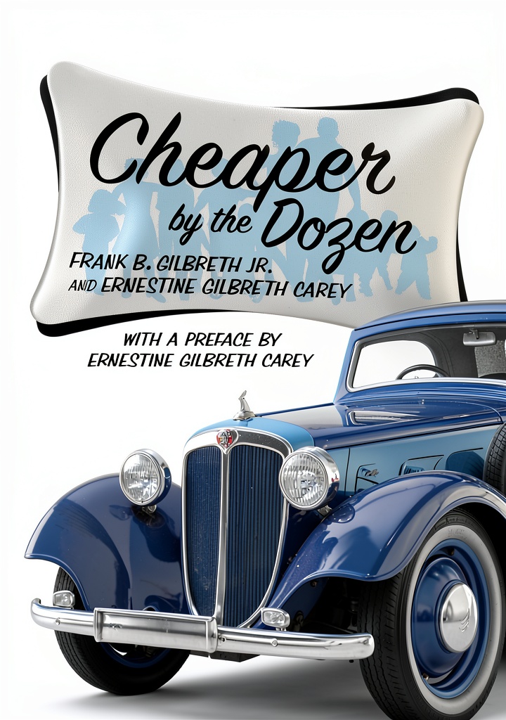 Cheaper by the Dozen Kindle eBook cover on a tablet