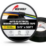 RED WOLF Electrical Tape Black Strong Waterproof Wire-0
