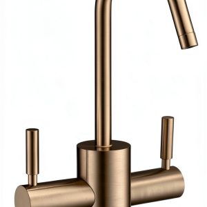 Alfi Trade Hot Water Faucet – Antique Brass Gooseneck Swivel-0