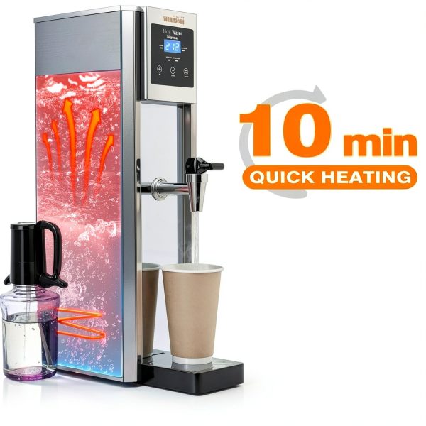 WantJoin Hot Water Dispenser Silver 10L Boiler with LED Display-2