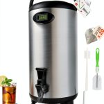 JIVGDN Stainless Steel Hot Water Dispenser 2.2 Gallon Insulated Lid-0