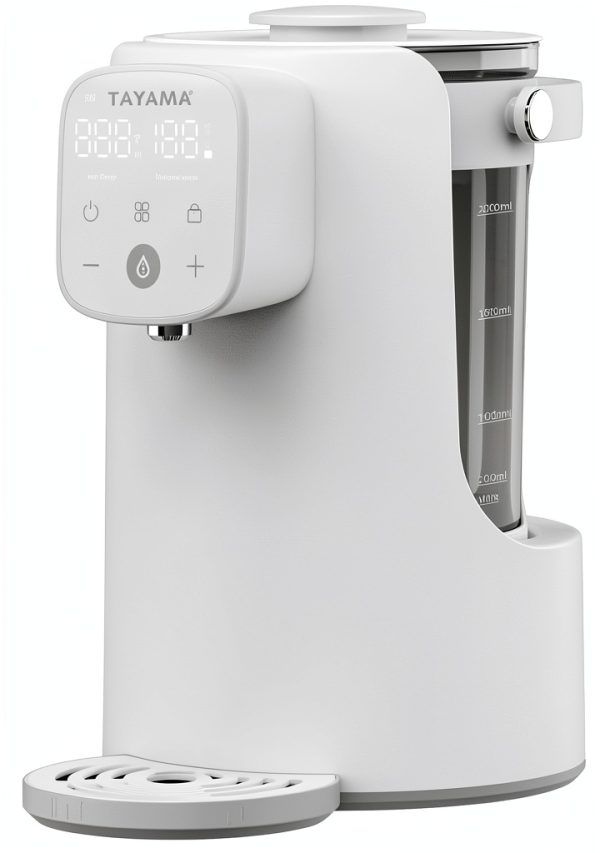 Hot Water Dispenser TAYAMA DWG-200W White 2L Borosilicate Glass-0