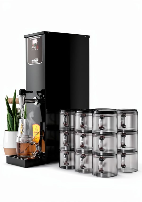 Commercial Hot Water Dispenser WantJoin Black 15.9 Quarts Digital-2
