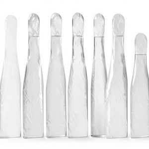 Healifty Handle Cover Plastic Sleeves 500 Pack 9.84x2.0 Inches-0