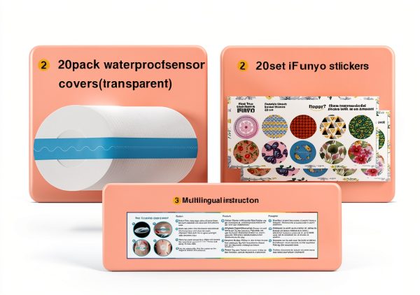 Waterproof Sensor Covers for Libre 2 – Latex‑Free 14‑Day Pack 40pcs-6